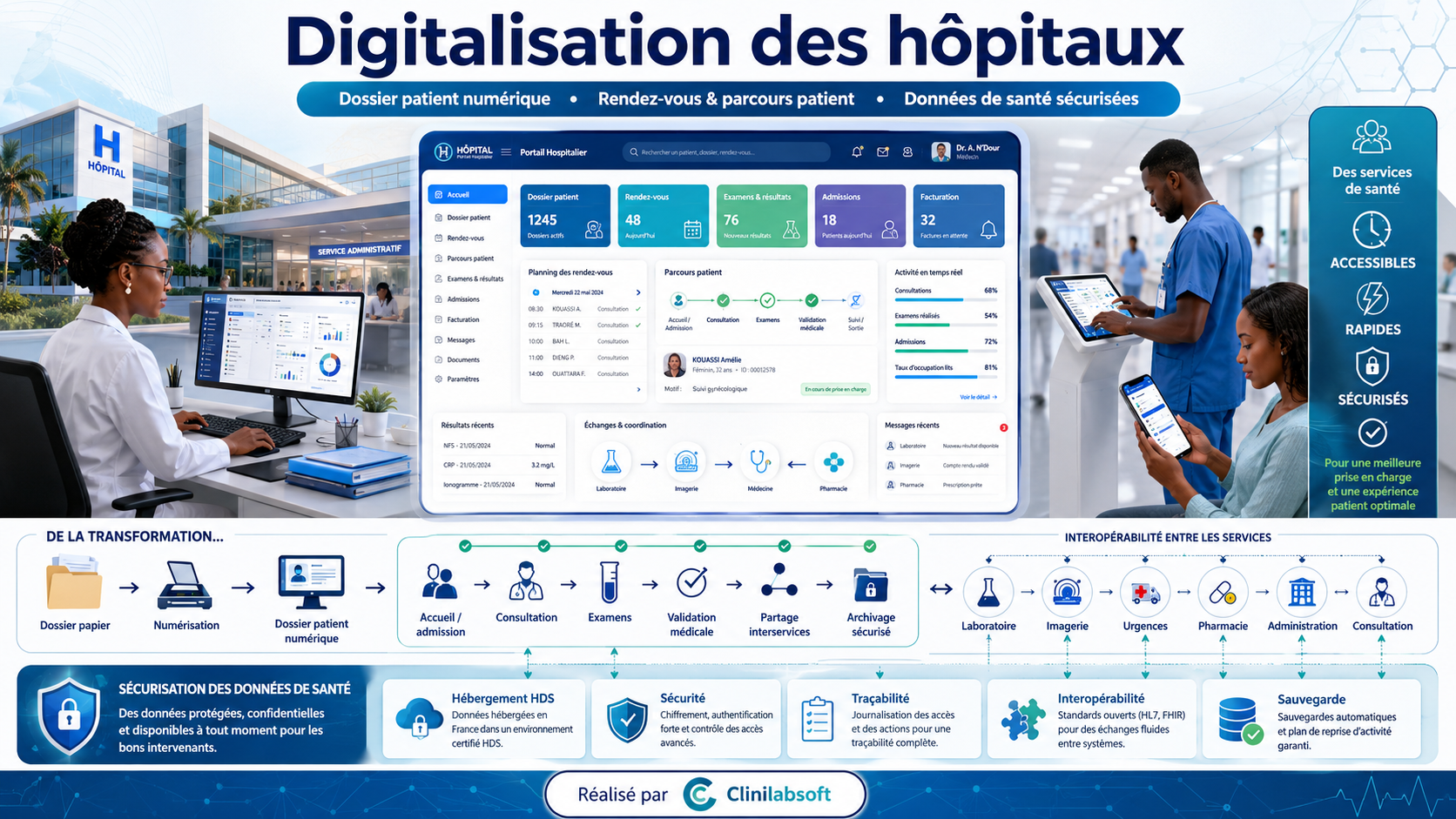 Digitalisation des hôpitaux — Clinilabsoft